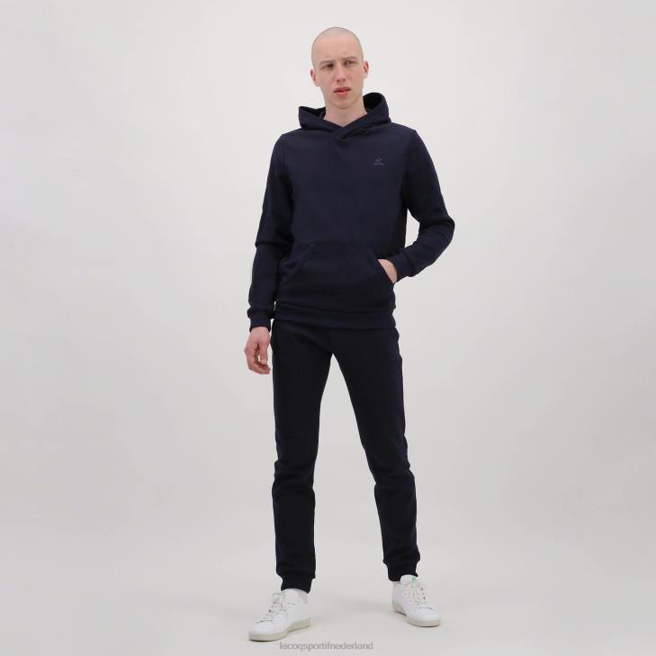 kleding LDBJ494 Heren Le Coq Sportif sweatshirt met capuchon blauw