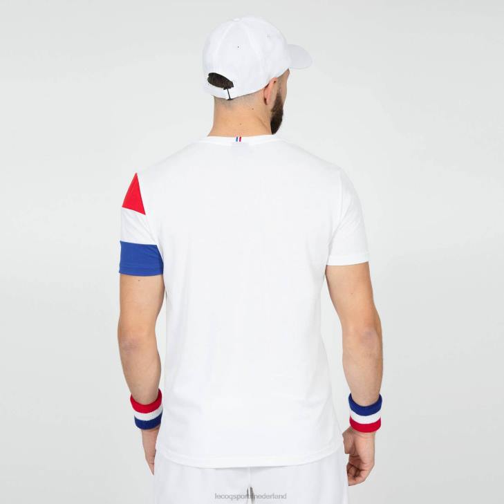 kleding LDBJ497 Heren Le Coq Sportif t-shirtje wit