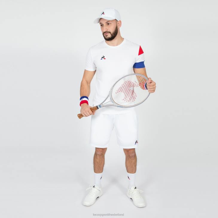 kleding LDBJ497 Heren Le Coq Sportif t-shirtje wit