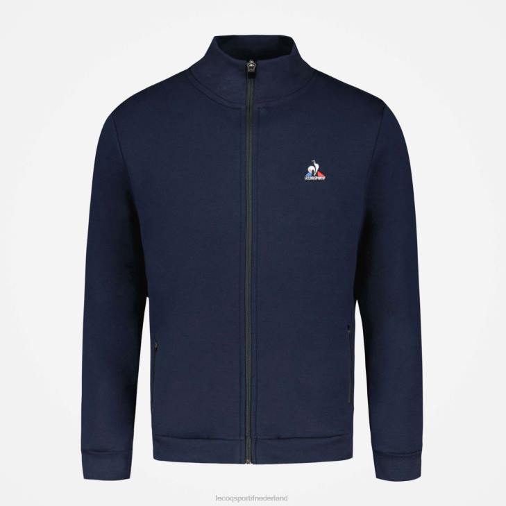 kleding LDBJ50 Heren Le Coq Sportif sweatshirt met rits blauw