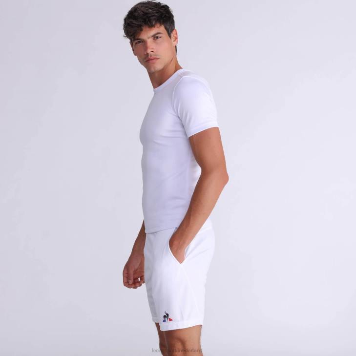 kleding LDBJ514 Heren Le Coq Sportif korte broek wit