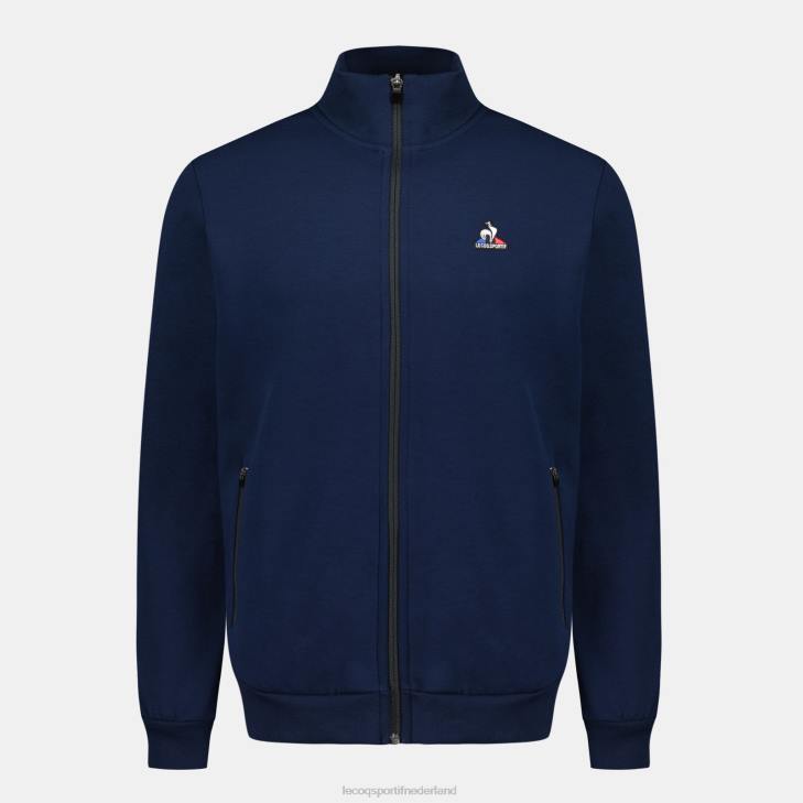 kleding LDBJ52 Heren Le Coq Sportif sweatshirt met rits blauw