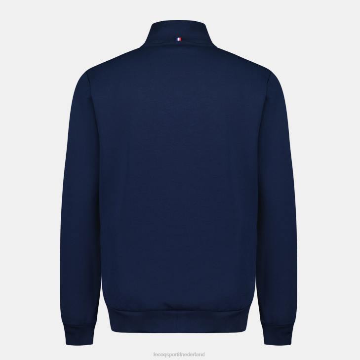 kleding LDBJ52 Heren Le Coq Sportif sweatshirt met rits blauw