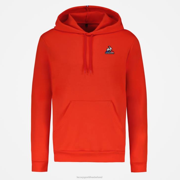 kleding LDBJ53 Heren Le Coq Sportif sweatshirt met capuchon rood