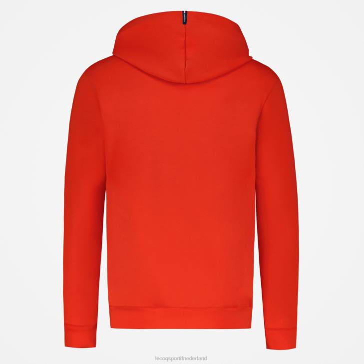 kleding LDBJ53 Heren Le Coq Sportif sweatshirt met capuchon rood