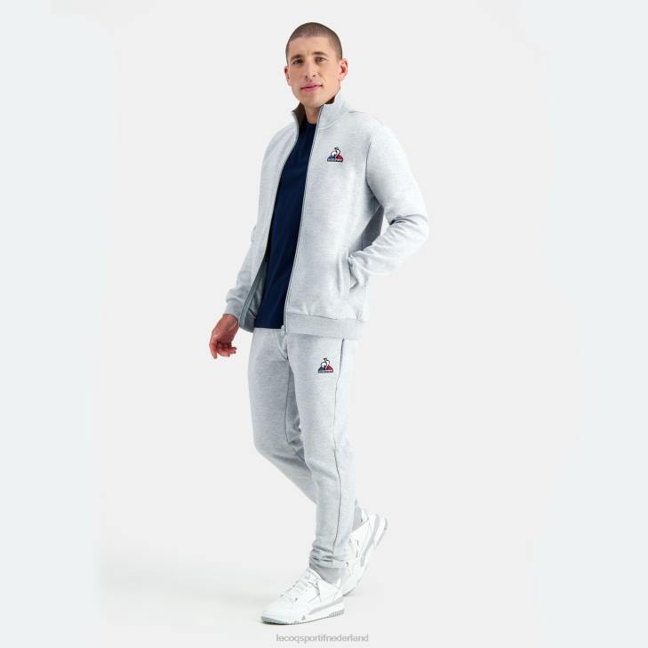 kleding LDBJ57 Heren Le Coq Sportif grijs sweatshirt met ritssluiting