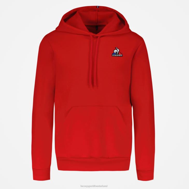 kleding LDBJ59 Heren Le Coq Sportif sweatshirt met capuchon rood