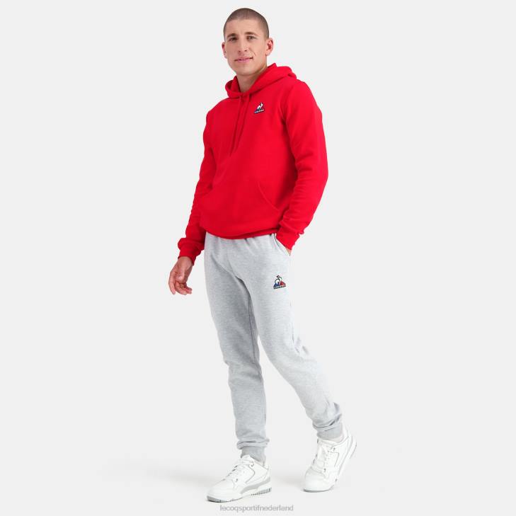 kleding LDBJ59 Heren Le Coq Sportif sweatshirt met capuchon rood