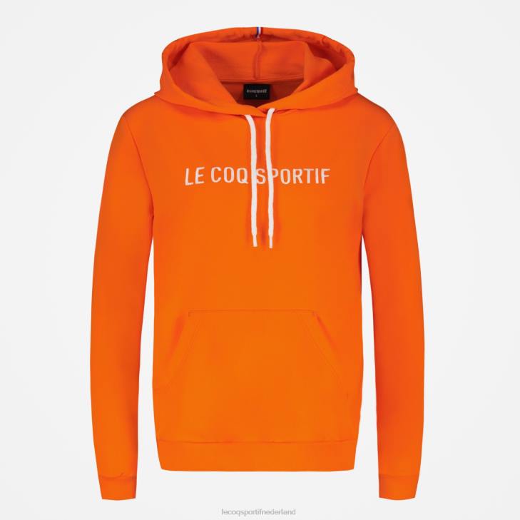 kleding LDBJ592 vrouwen Le Coq Sportif sweatshirt met capuchon oranje