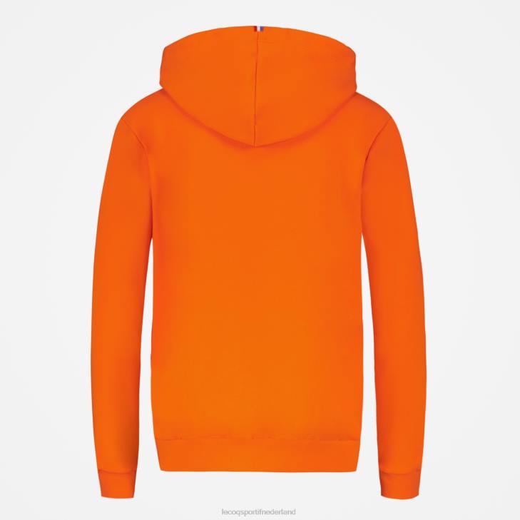 kleding LDBJ592 vrouwen Le Coq Sportif sweatshirt met capuchon oranje
