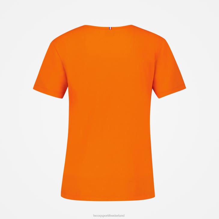 kleding LDBJ593 vrouwen Le Coq Sportif t-shirtje oranje