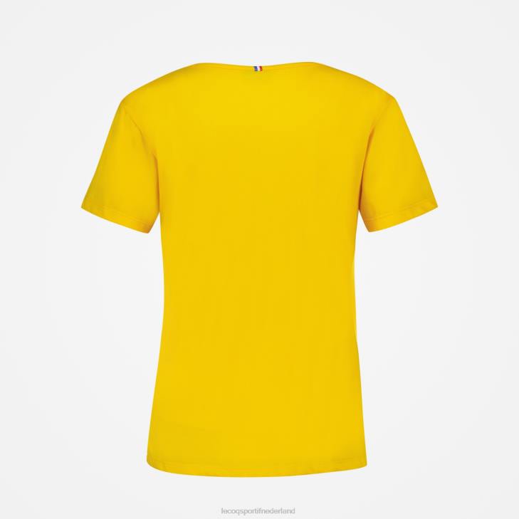 kleding LDBJ594 vrouwen Le Coq Sportif t-shirt geel