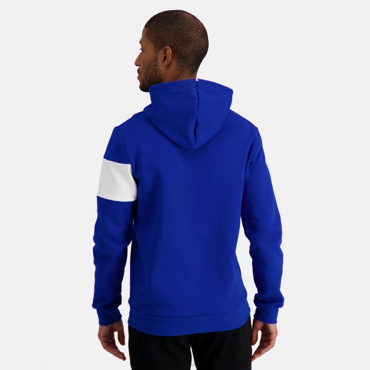 kleding LDBJ6 Heren Le Coq Sportif sweatshirt met capuchon blauw
