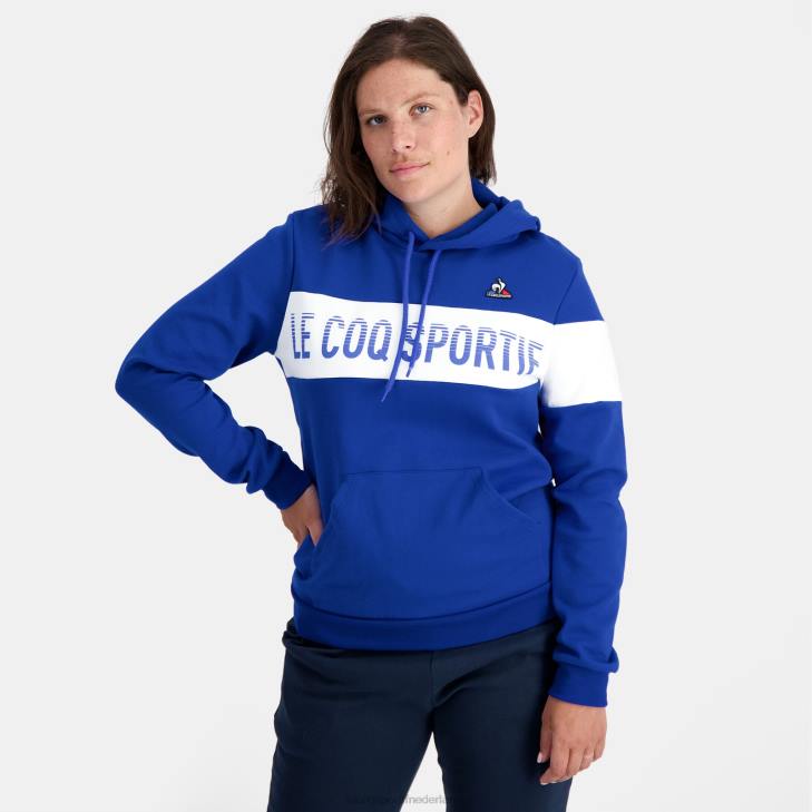 kleding LDBJ6 Heren Le Coq Sportif sweatshirt met capuchon blauw