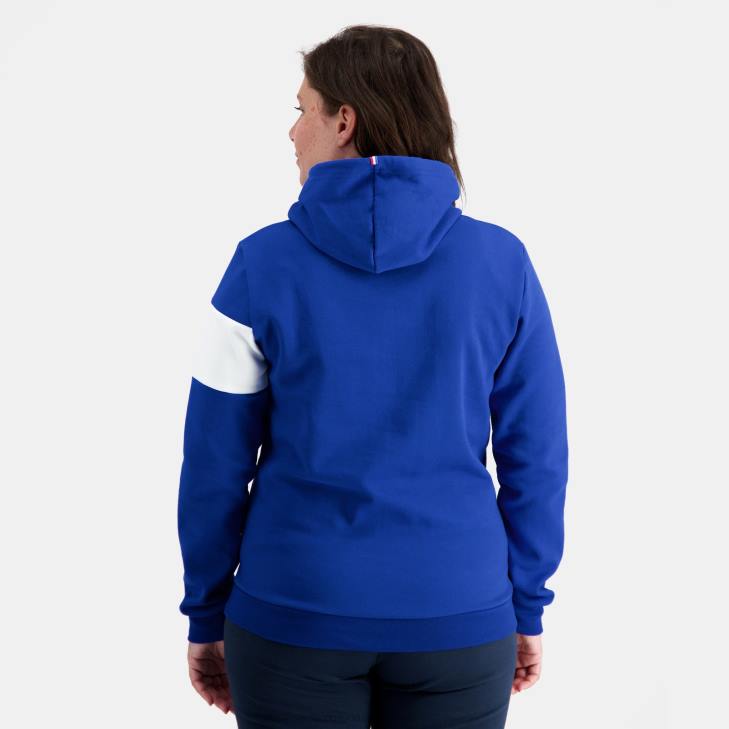 kleding LDBJ6 Heren Le Coq Sportif sweatshirt met capuchon blauw