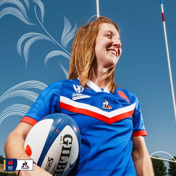 kleding LDBJ601 vrouwen Le Coq Sportif jersey blauw