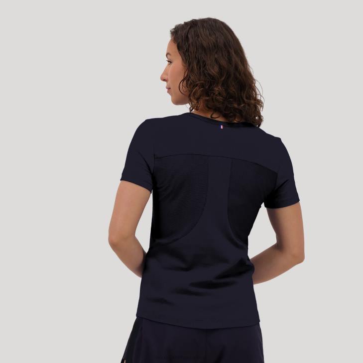 kleding LDBJ602 vrouwen Le Coq Sportif t-shirtje blauw