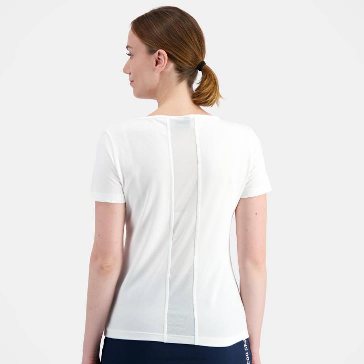 kleding LDBJ608 vrouwen Le Coq Sportif t-shirtje wit