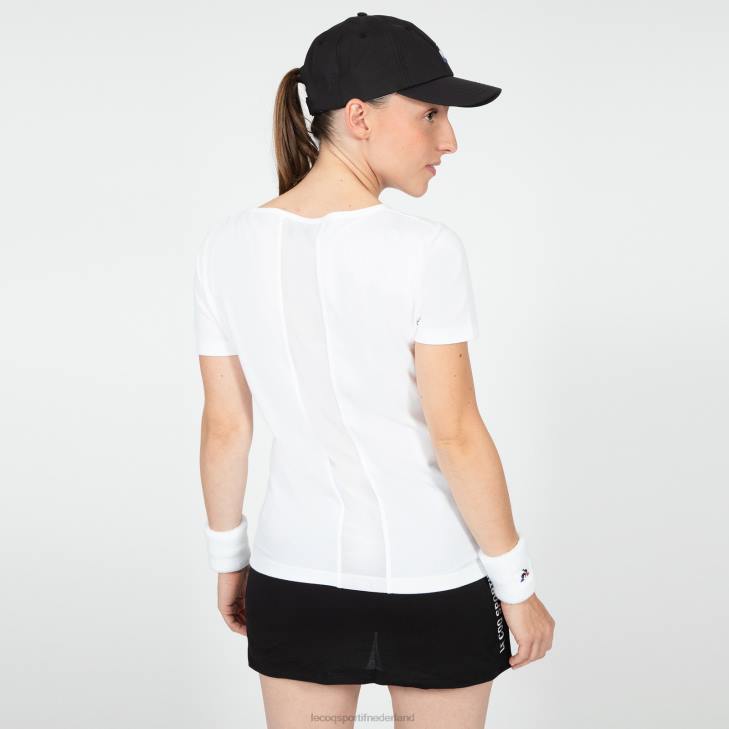 kleding LDBJ608 vrouwen Le Coq Sportif t-shirtje wit
