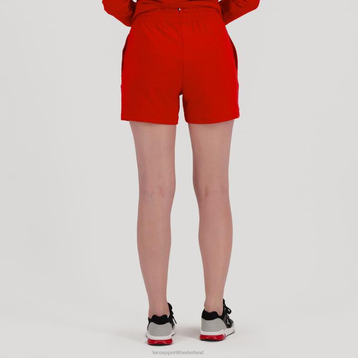 kleding LDBJ611 vrouwen Le Coq Sportif korte broek rood