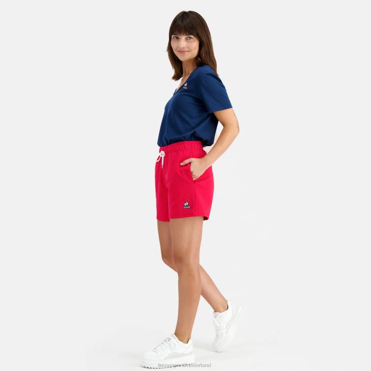 kleding LDBJ611 vrouwen Le Coq Sportif korte broek rood
