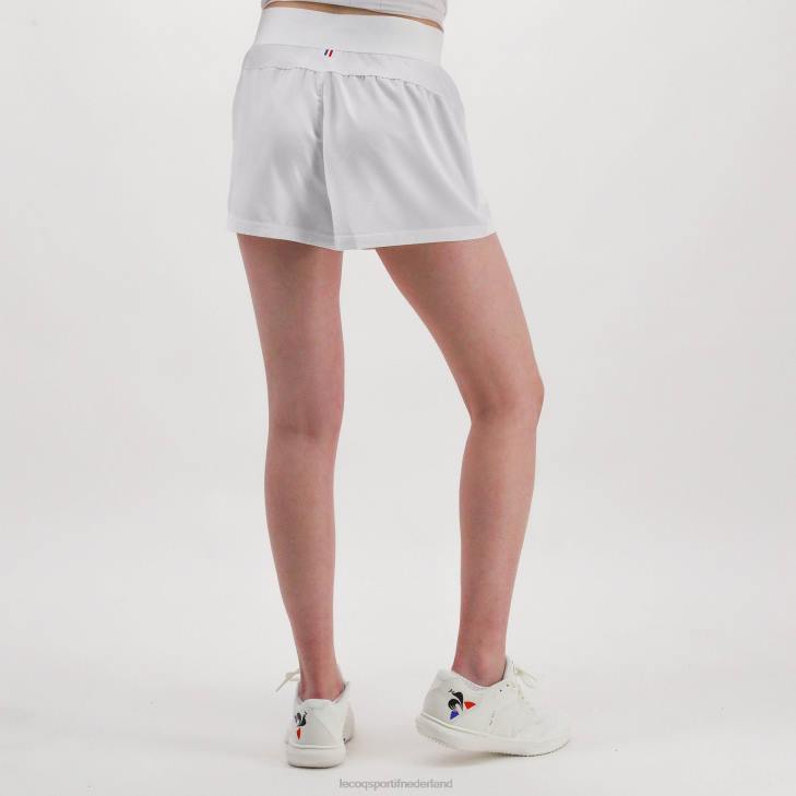 kleding LDBJ614 vrouwen Le Coq Sportif korte broek wit