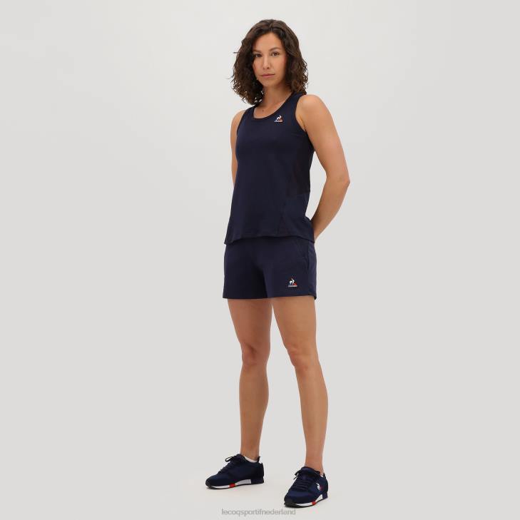 kleding LDBJ617 vrouwen Le Coq Sportif korte broek blauw