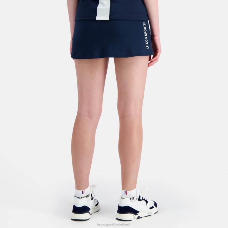 kleding LDBJ619 vrouwen Le Coq Sportif rok blauw