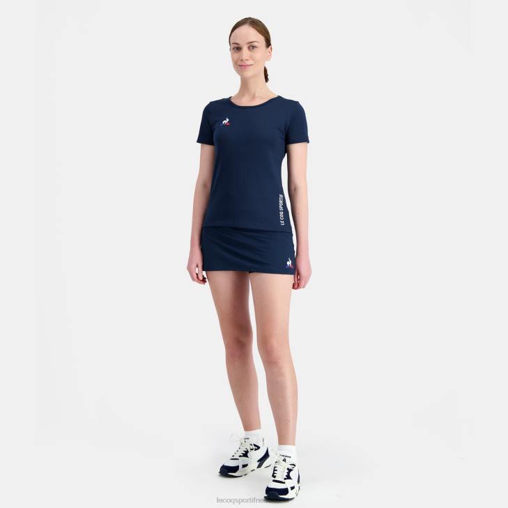 kleding LDBJ619 vrouwen Le Coq Sportif rok blauw
