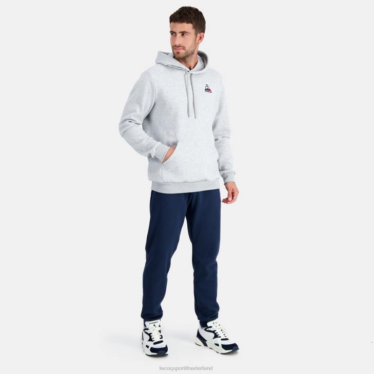 kleding LDBJ63 Heren Le Coq Sportif sweatshirt met capuchon grijs