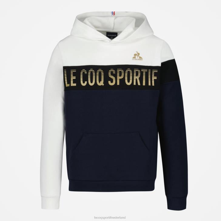 kleding LDBJ638 kinderen Le Coq Sportif sweatshirt met capuchon blauw