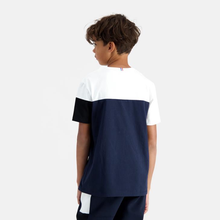 kleding LDBJ639 kinderen Le Coq Sportif t-shirtje blauw