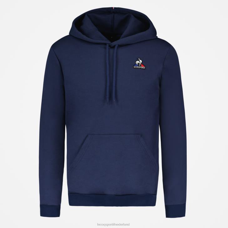 kleding LDBJ64 Heren Le Coq Sportif sweatshirt met capuchon blauw