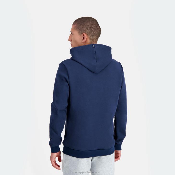 kleding LDBJ64 Heren Le Coq Sportif sweatshirt met capuchon blauw