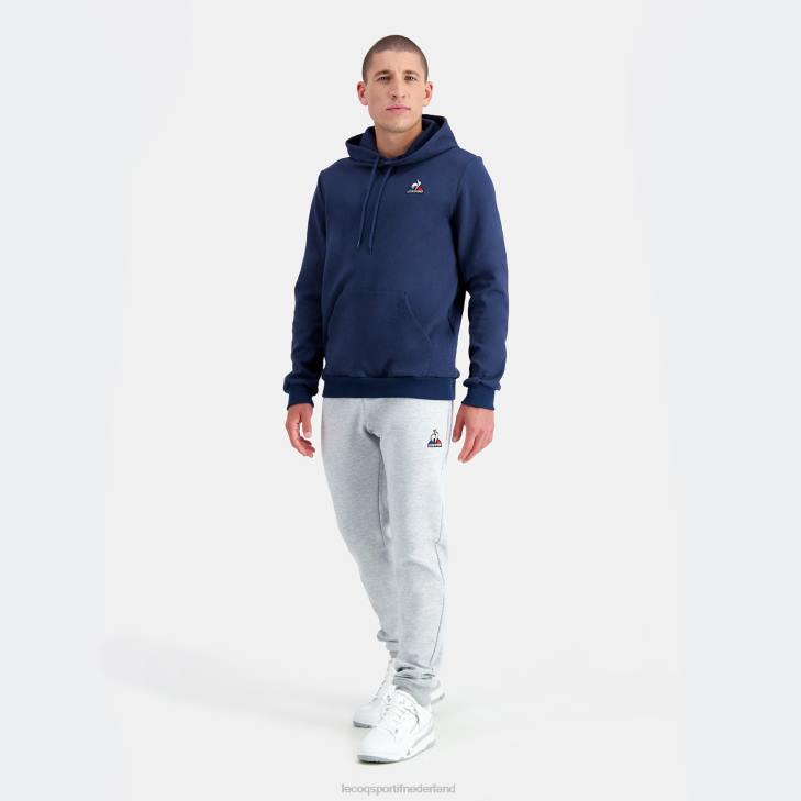 kleding LDBJ64 Heren Le Coq Sportif sweatshirt met capuchon blauw