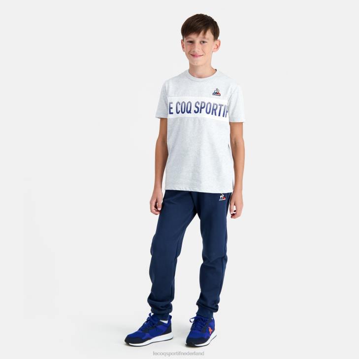 kleding LDBJ640 kinderen Le Coq Sportif t-shirt grijs