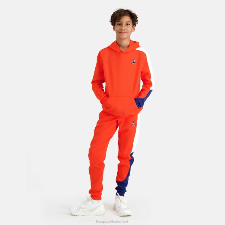 kleding LDBJ642 kinderen Le Coq Sportif broek oranje