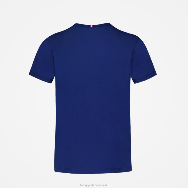 kleding LDBJ644 kinderen Le Coq Sportif t-shirtje blauw