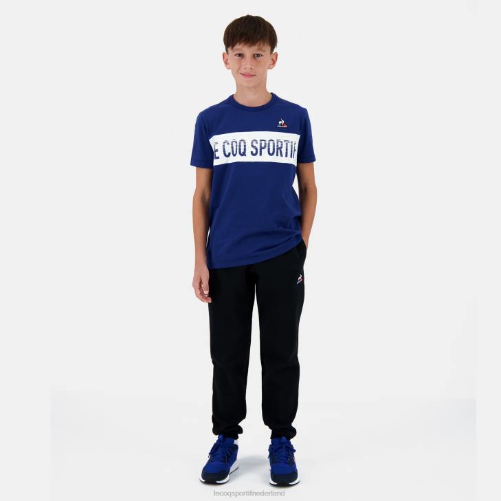kleding LDBJ644 kinderen Le Coq Sportif t-shirtje blauw