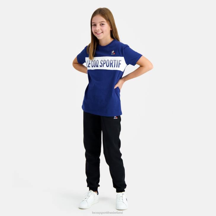 kleding LDBJ644 kinderen Le Coq Sportif t-shirtje blauw