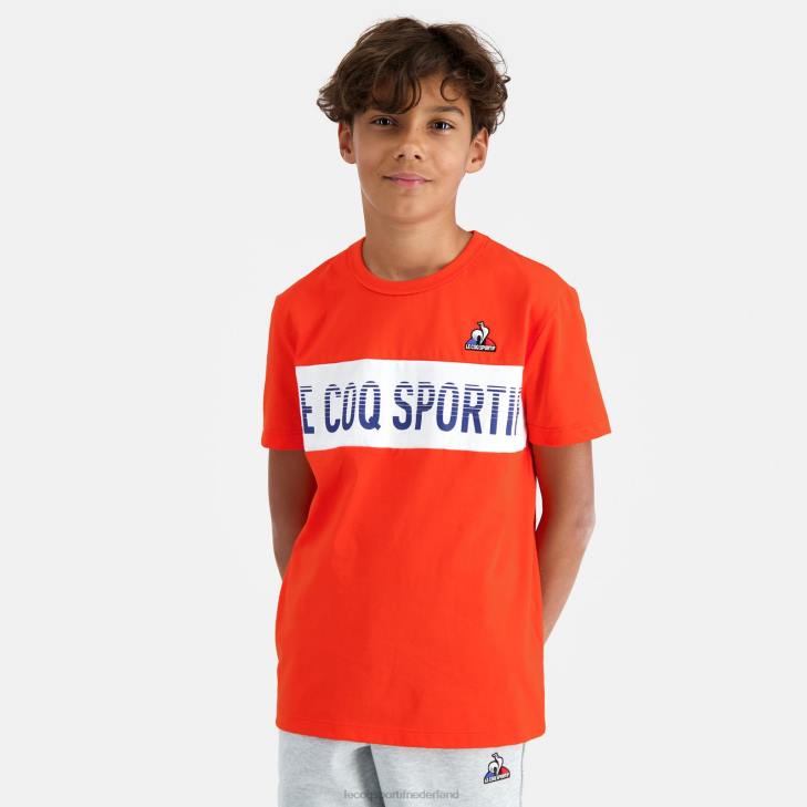 kleding LDBJ645 kinderen Le Coq Sportif t-shirt veelkleurig