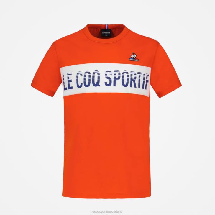 kleding LDBJ645 kinderen Le Coq Sportif t-shirt veelkleurig