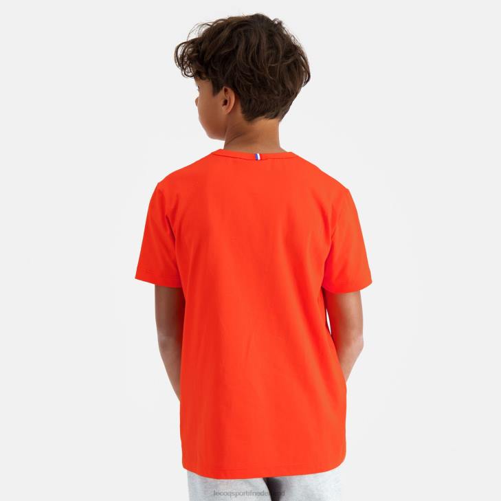 kleding LDBJ645 kinderen Le Coq Sportif t-shirt veelkleurig