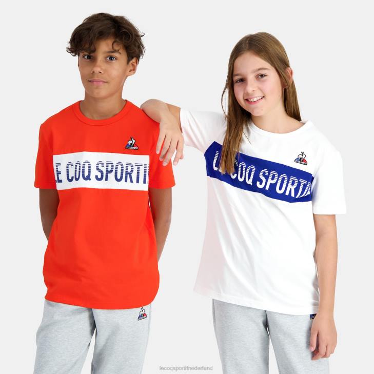 kleding LDBJ645 kinderen Le Coq Sportif t-shirt veelkleurig