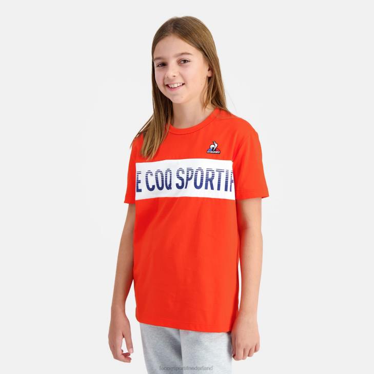 kleding LDBJ645 kinderen Le Coq Sportif t-shirt veelkleurig