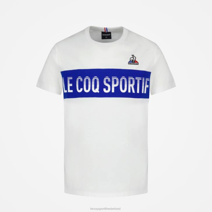 kleding LDBJ646 kinderen Le Coq Sportif t-shirtje wit