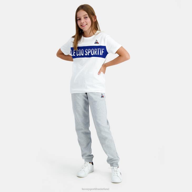 kleding LDBJ646 kinderen Le Coq Sportif t-shirtje wit