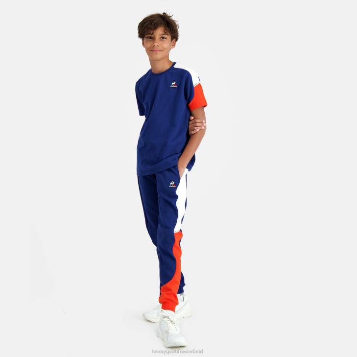 kleding LDBJ647 kinderen Le Coq Sportif broek blauw