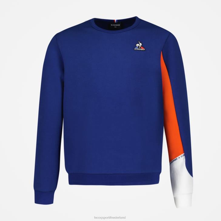 kleding LDBJ648 kinderen Le Coq Sportif sweatshirt blauw