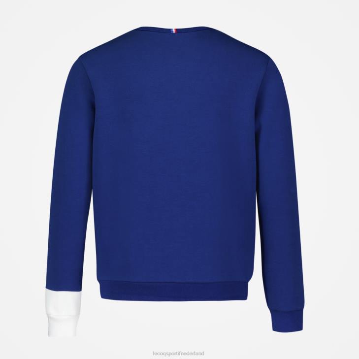 kleding LDBJ648 kinderen Le Coq Sportif sweatshirt blauw